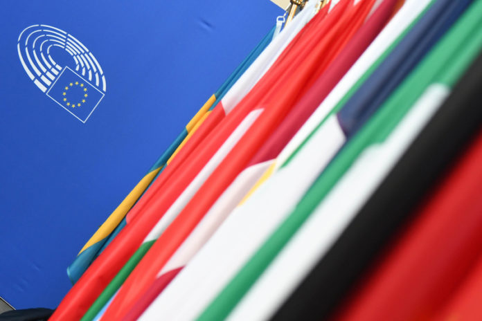 bandiere europee a Strasburgo
