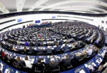 L'emiciclo del Parlamento Europeo a Strasburgo