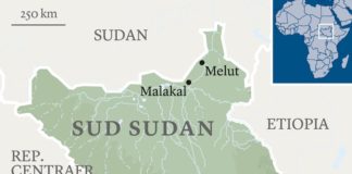 Cartina del SudSudan