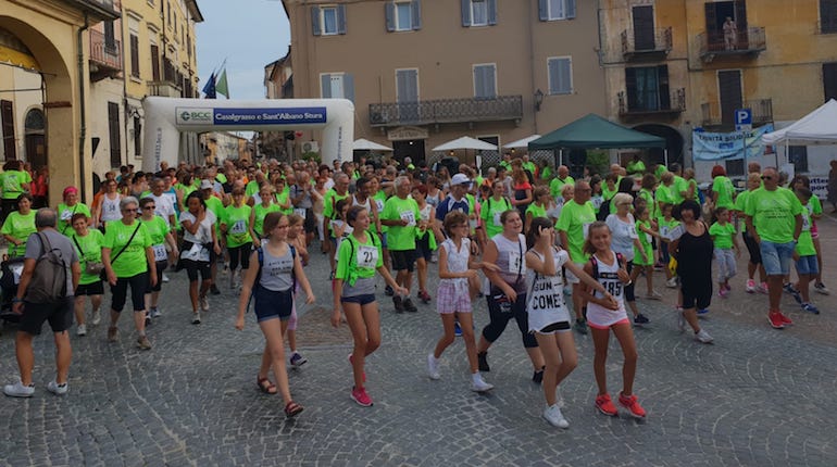 partenza fitwalking a Trinità 