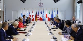 La delLa riunione dei G7 svoltasi a Biarritz, Francia (24-26 agosto)