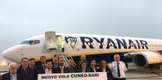 La presentazione del volo Cuneo-Bari