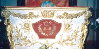 Chiesa parrocchiale di Cervere: urna delle reliquie del beato Bartolomeo
