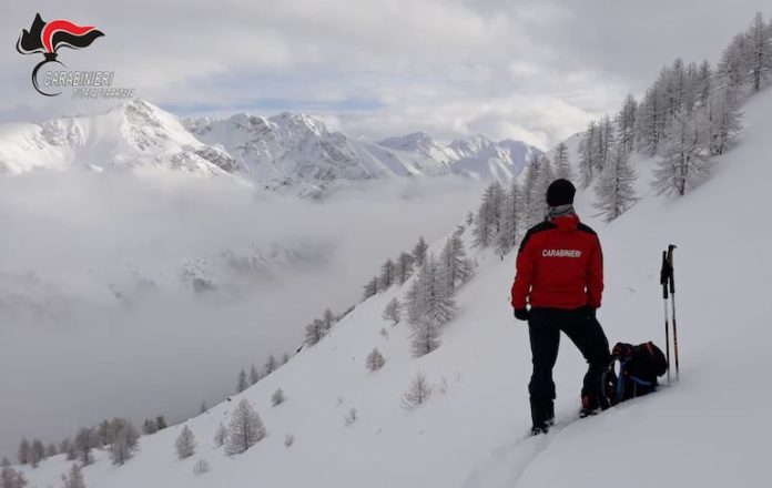 Carabinieri forestali in montagna