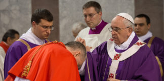 Papa Francesco celebra il Mercoledì delle Ceneri nel 2014