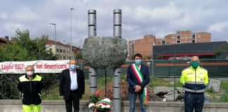 Il sindaco e il vicesindaco di Fossano depongono fiori al Molino Cordero
