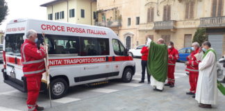 Croce Rossa Centallo pullmino trasporto disabili