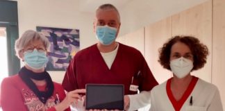 Gli "Amici del cuore" hanno donato un tablet alla Cardiologia di Mondovì