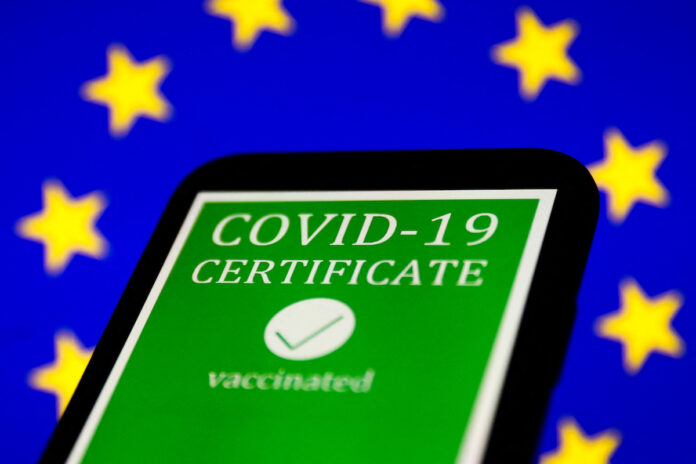 European Union COVID 19 Certificate Photo Illustrations