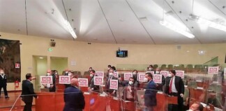 Gioco d'azzardo, la protesta in Consiglio regionale