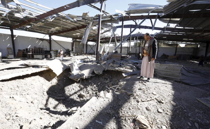 Guerra Yemen bombardamento - ANSA-SIR