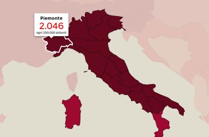 Piemonte Incidenza 27 01 2022