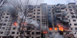 Ucraina: Condominio 9 Piani Bombardato A Kiev