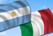 Bandiera Argentina Italiana