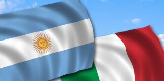 Bandiera Argentina Italiana