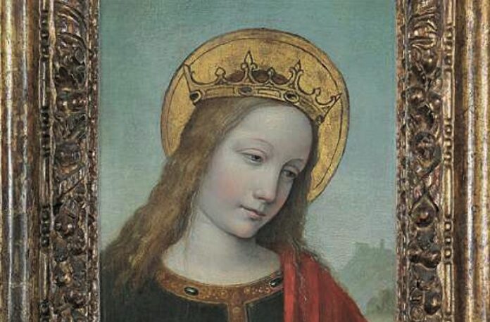 Santa Caterina - dipinto di Ambrogio da Fossano