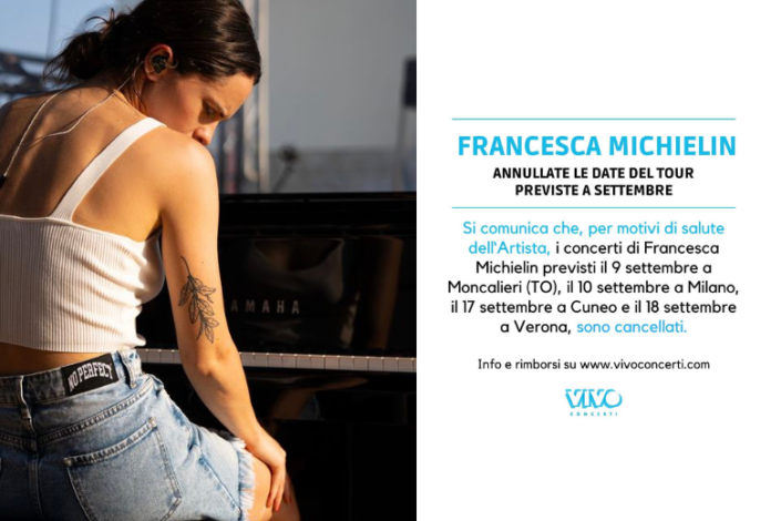 Concerto Francesca Michielin annullato