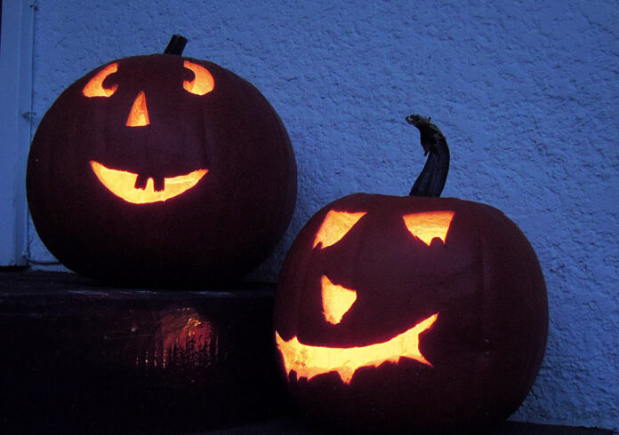 Zucche durante la festa di Halloween Zucche durante la festa di Halloween