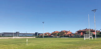 Il campo da calcio e rugby al Villaggio sportivo
