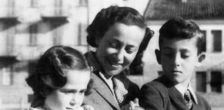 Memorie di Guerra Olga Bergman Sacerdote con i figli