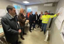 Sopralluogo alla tangenziale Il sopralluogo alla tangenziale dei vertici Anas