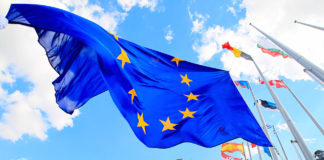 Bandiere d'Europa a Bruxelles